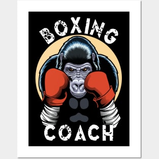 Gorilla  Boxing Coach Posters and Art